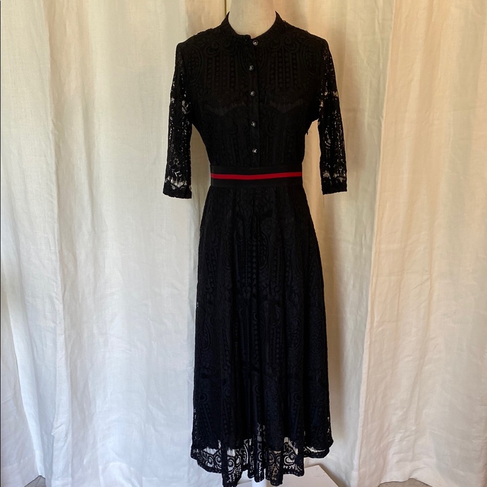 Xingchenkaiyi Black Lace Dress